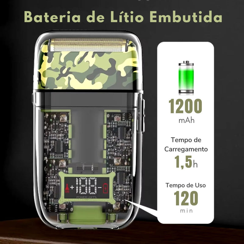 Barbeador PrecisionPro TX7 Design Camuflagem